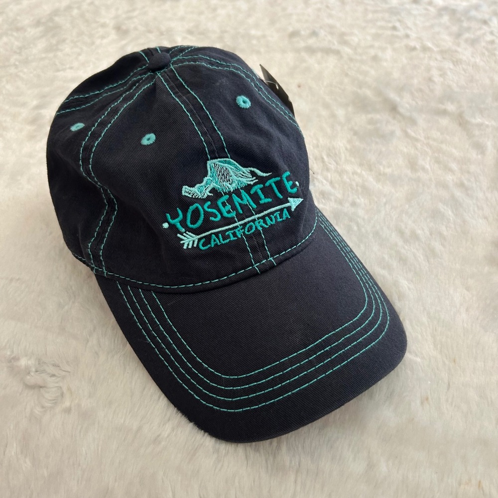 Yosemite California Hat Unisex Medium Navy Blue New Souvenir  Gorpcore